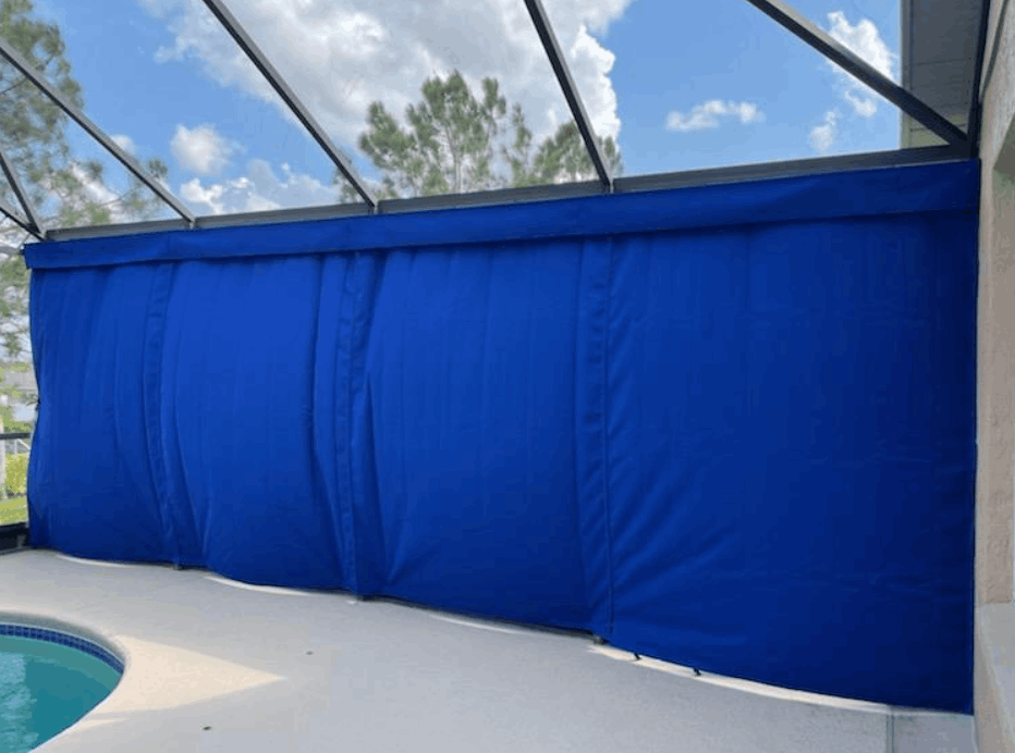 outdoor privacy curtains closed position in clermont florida
